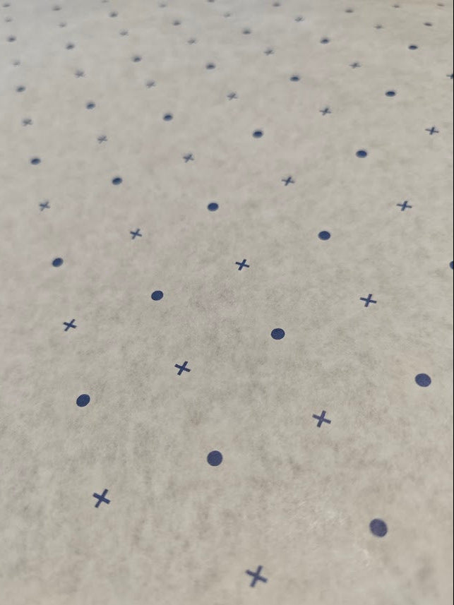 Spot and Cross Pattern Marking Paper - 50GSM - 150M Roll