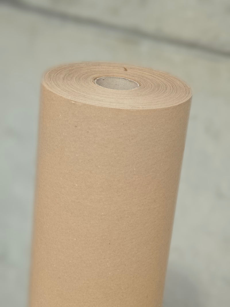 Recycled Ribbed Brown Kraft Roll - 70GSM