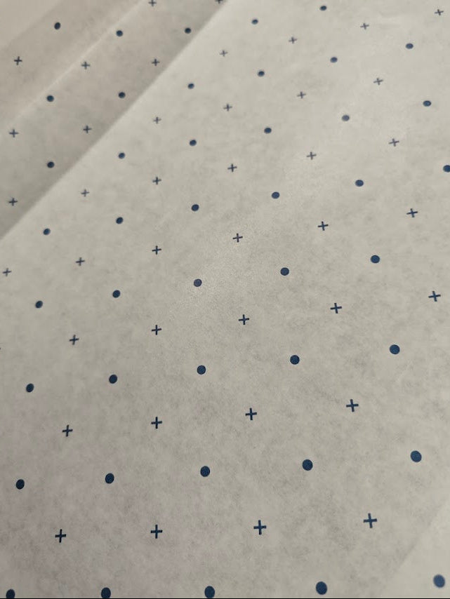 Spot and Cross Pattern Paper - 50GSM - 25M Roll