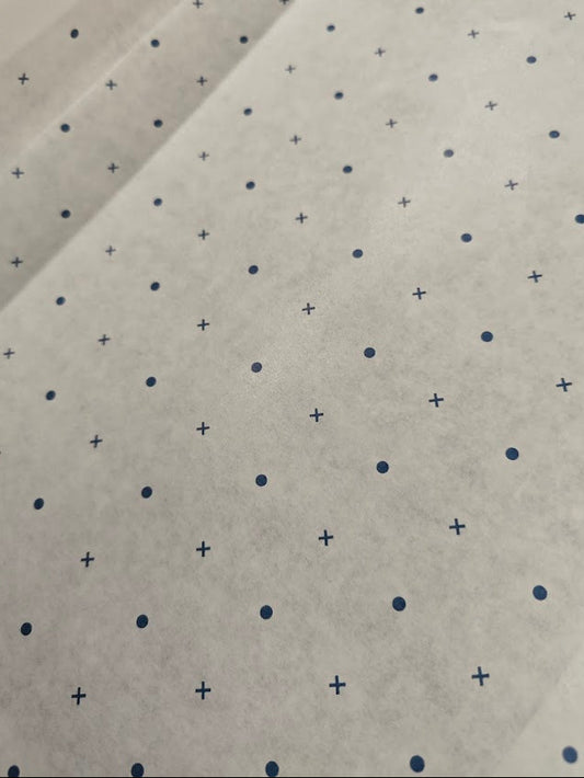 Spot and Cross Pattern Paper - 50GSM - 25M Roll
