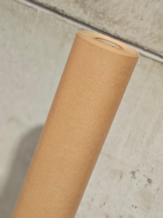 Pure Ribbed Brown Kraft Roll - 90GSM