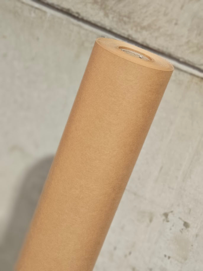 Pure Ribbed Brown Kraft Roll - 90GSM